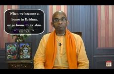 When we become at home in Krishna, we go home to Krishna | Gita 12.08